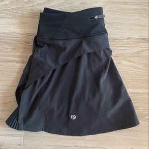 Lululemon Play Off the Pleats Black Tennis Skirt - 4